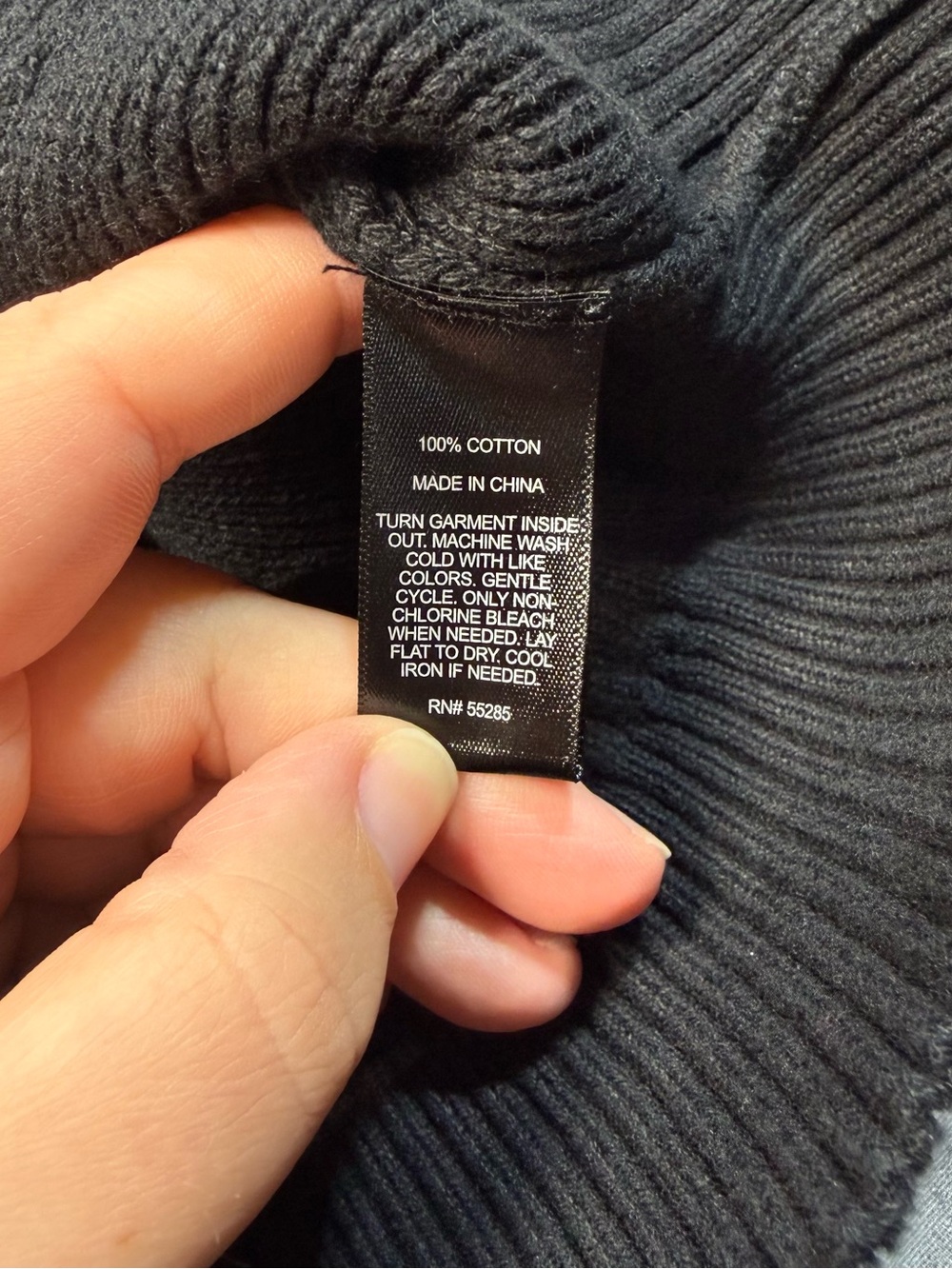 Express Men's Black Ribbed Half-Zip Sweater - Picture 3 of 8